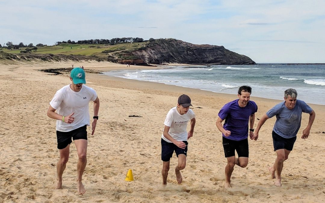 Beach running at Longy